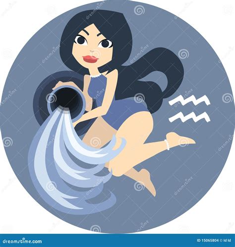 Waterman vector illustratie. Illustration of vector, meisje - 15065804