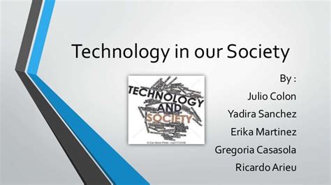 Technology In Our Society