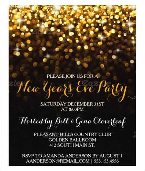 new years eve invitations template free printable templates