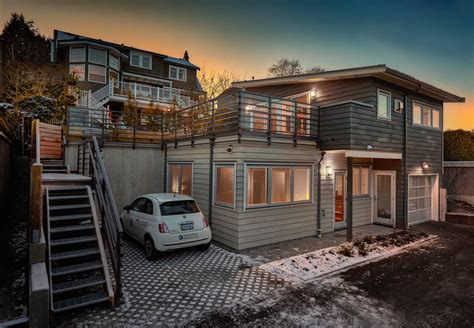 A young couple added this compact laneway house to their property in vancouver, bc, intending to use it as a mortgage helper by renting it out. Vancouver Modern - Modern - Exterior - Vancouver - by ...