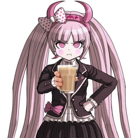 Kotoko Handing You Chocolate Milk Danganronpa Characters Danganronpa Anime