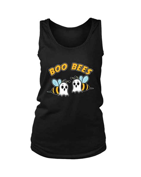 halloween boo bees honey bee ghost funny beekeeper women s tank top tank tops women women