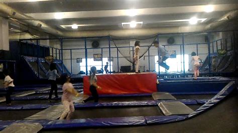 According to a study completed by nasa, a 10 minute jump on a trampoline is equivalent to a 30 minute run. Trampoline Park AMPED kota damansara KL Malaysia - YouTube