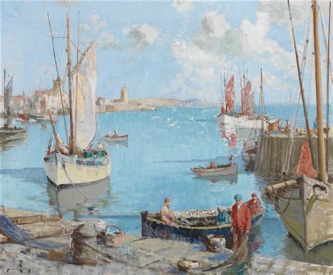 A French Fishing Harbour By William Lee Hankey On Artnet
