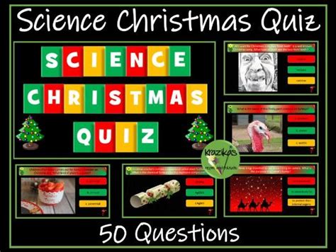 Science Christmas Quiz Teaching Resources