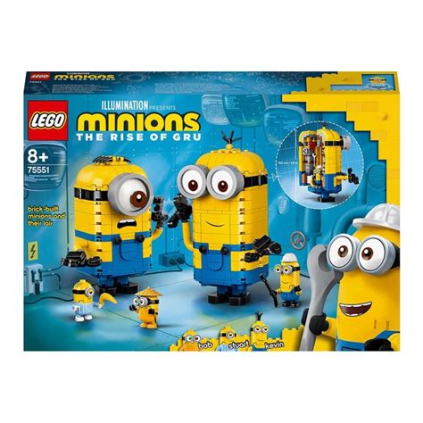 Lego Minions Stuart Bob And Kevin Minions And Their Lair Building Toy