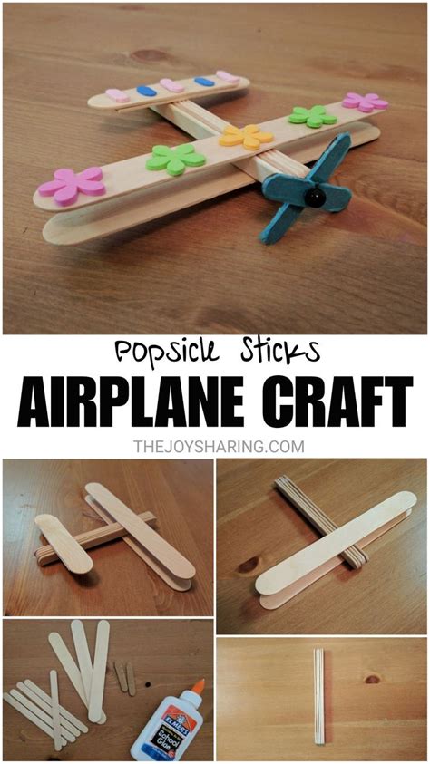Airplane Craft Airplane Crafts Plane Crafts Popsicle Stick Crafts