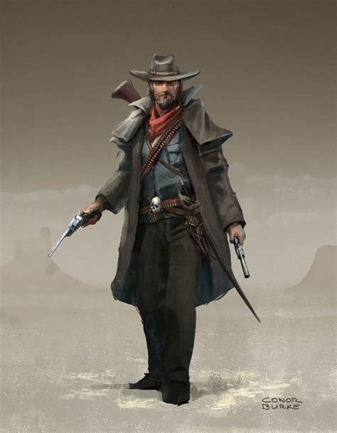 Artstation Conor Burkes Submission On Wild West Character Design