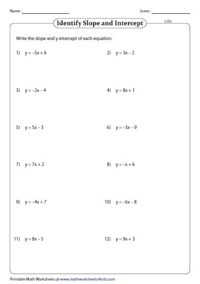 8th Grade Math Slope Worksheets Instantworksheet