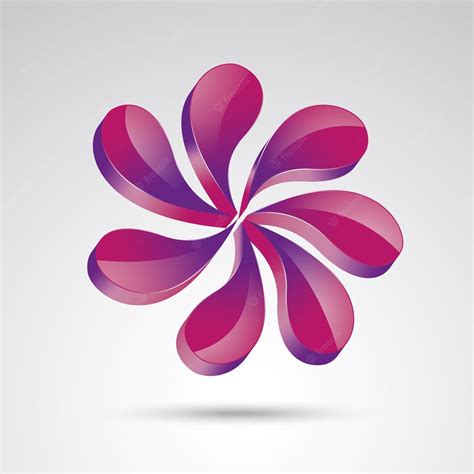 Premium Vector Vector Abstract Pink Beauty Or Cosmetics 3d Icon Logo