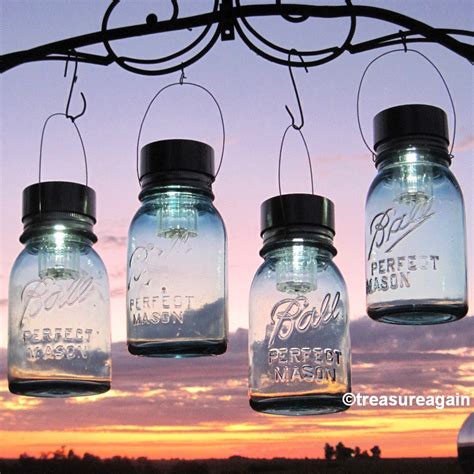 There are so many uses for these easy and enchanting diy mason jar lights, from everyday decorative lighting, wedding lights, indoor or outdoor decorations, to holiday lighting, and more. Hanging Mason Jar Lights 4 Ball Mason Jar Solar Lights