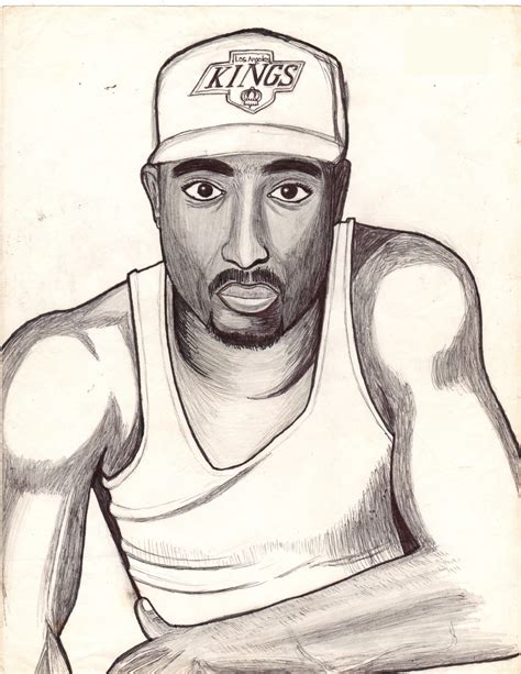 How To Draw Tupac Shakur Step By Step At How To Draw