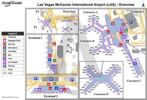 Las Vegas Mc Carran International Las Airport Terminal Maps