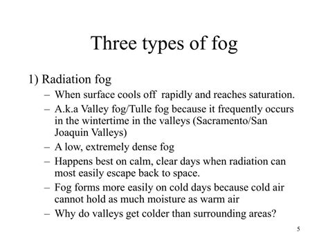 Ppt Fog Dew And Clouds Meteorology 10 Prof Jeff Gawrych Powerpoint