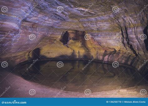 Ibitipoca National Park In Brazil Cave With Little Lighting And A Small