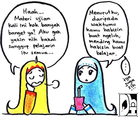 Contoh Gambar Kartun Muslimah Yang Mudah Digambar Kumpulan Gambar