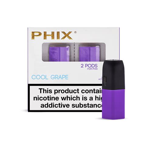 Cartuse Phix Pods Cool Grape 18mg Nicotina Merlinro