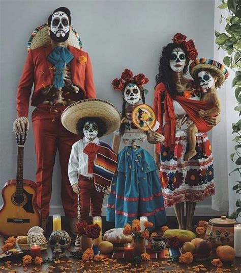 The day of the dead is observed on november 2 each year. Day of the dead family picture. : pics
