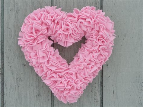 Valentines Wreath Pink Heart Wreath Baby Girl Wreath Etsy