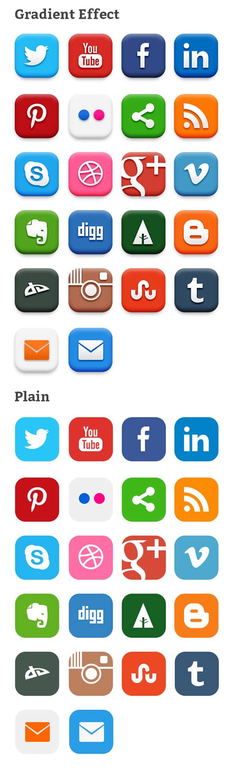 20 Popular Social Media Icons Psd And Png Graphicsfuel