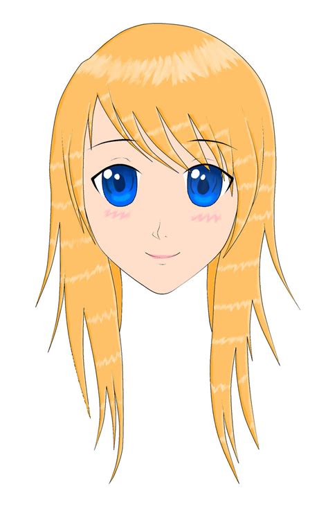 Orange Hair Blue Eyed Anime Girl By Glissel On Deviantart