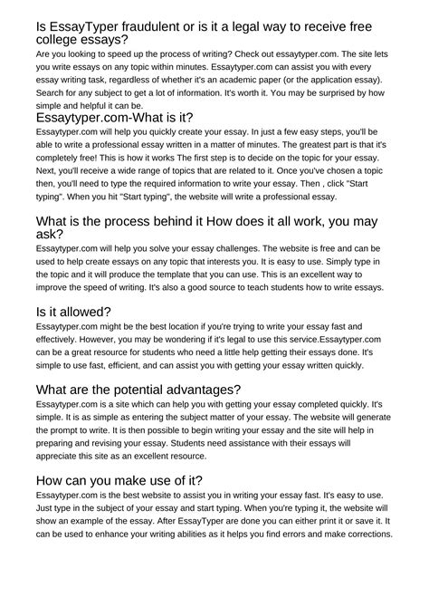 Is EssayTyper legal or fraudulent vumyj.pdf.pdf | DocDroid