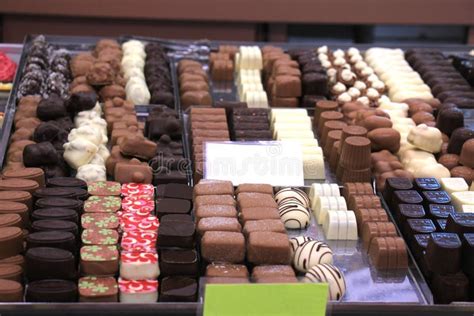 Luxurious Chocolates At A Store Display Stock Photo Image Of