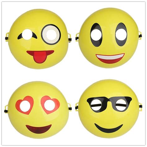 Halloween Supplies Emoji Smile Mask 3d Plastic Cosplay Festival Party