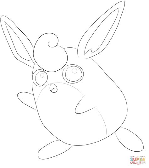 Wigglytuff coloring page Free Printable Coloring Pages
