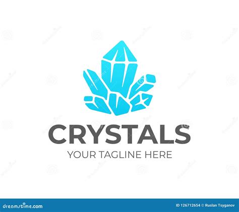 Quartz Crystal Stone Or Gem In Clay Render Style 3d Rendering Stock