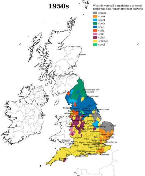 Maps Of English Dialect Pronunciation And Regional Variations