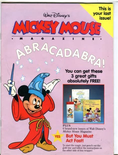 Walt Disneys Mickey Mouse Magazine Marchapril 1991 Ex 081116jhe 22