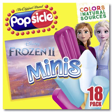 Popsicle Disney Frozen Minis Ice Pops Variety Pack Berry Cherry Raspberry Oz Pack