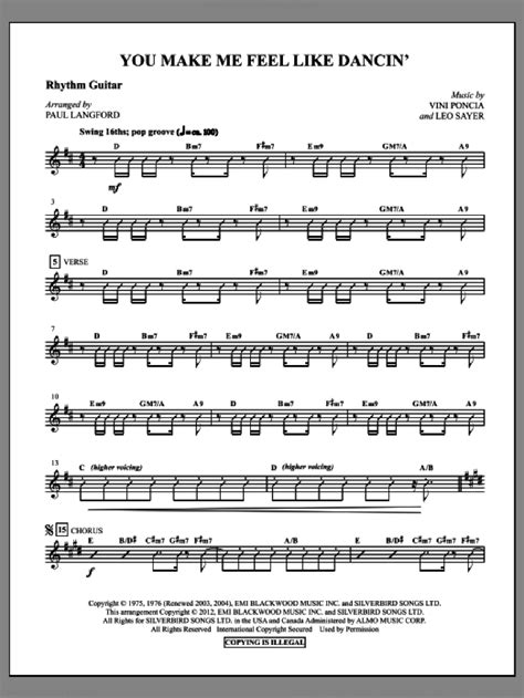 you make me feel like dancing complete set of parts sheet music for orchestra band