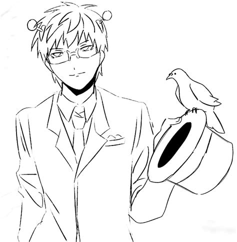 Printable Saiki Kusuo Coloring Pages Anime Coloring Pages