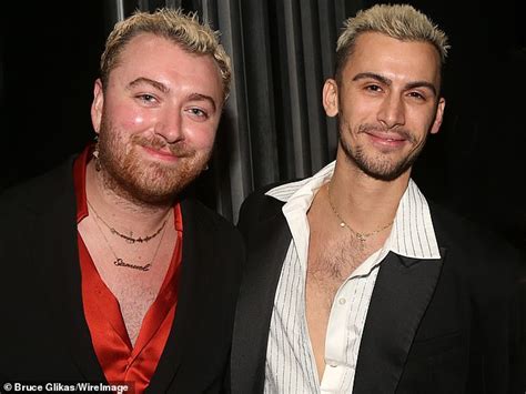 Sam Smith Poses With Rumoured Boyfriend Christian Cowan Backstage At