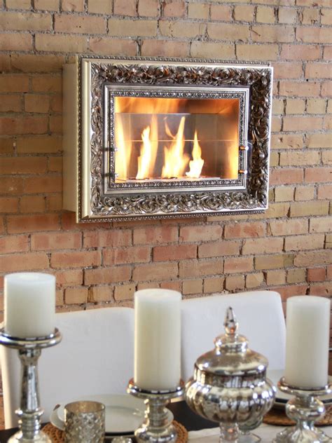 White picture frame sitting above fireplace. Picture frame fireplace looks and functions great in any ...