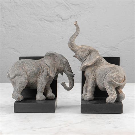 Набор из 2 х держателей для книг Bookend Elephants Chehoma Home Concept