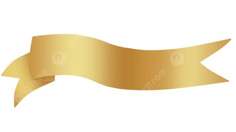 Elegant Gold Banner Golden Banner Gold Ribbon Png Transparent