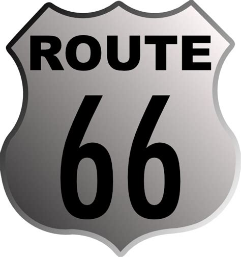 Route 66 Clip Art Free Vector In Open Office Drawing Svg Svg