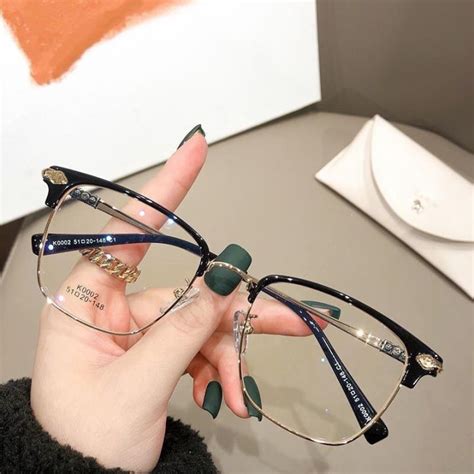 Korean Style Men Myopia Glasses Graded 0° 400° Tp Anti Blue Anti Radiation Eyeglasses Graded Eye