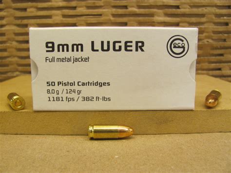 1000 Round Case 9mm Luger 124 Grain Fmj Geco White Box Made In