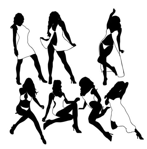 Sexy Woman Silhouettes Stock Vector Image By ©archymeder 19935257