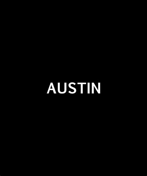 Austin Name Text Tag Word Background Colors W Digital Art By Queso Espinosa