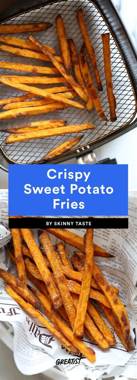 They are drier than orange varieties, and it totally works. 7 Air Fryer Recipes That Make the Best Faux-Fried Party Foods | Air fryer sweet potato fries ...