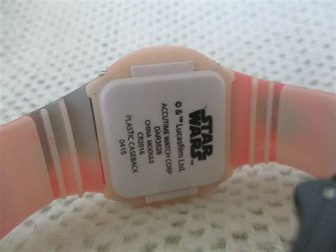 Star Wars Digital Watch Touch Red Light Numbers Darth Vader Etsy
