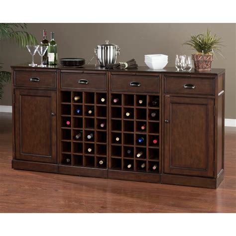natalia  piece modular cabinet set wine rack drawers