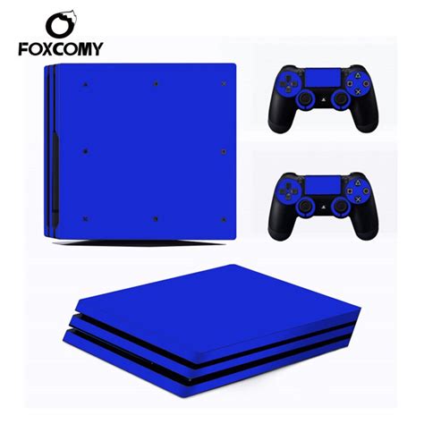 Solid Color Decal Console Skin Cover For Playstation 4 Pro Console Ps4