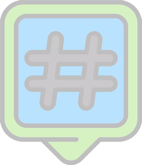 Hashtags Vector Icon Design 16477641 Vector Art At Vecteezy