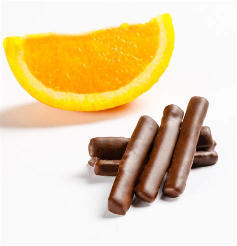 Dark Chocolate Covered Orange Sticks Norman Love Confections